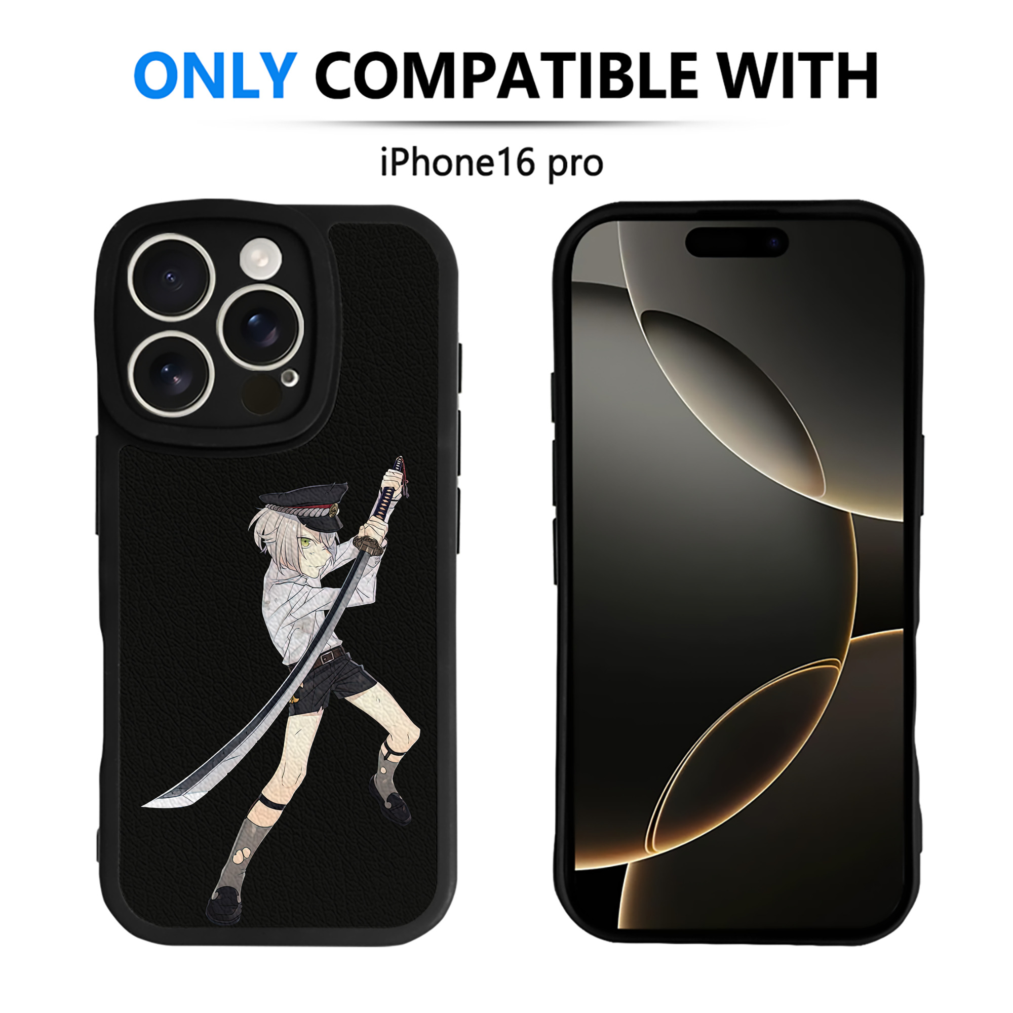 （画像用） 刀剣乱舞 Touken Ranbu 【iPhone 16シリーズ対応】シリコンスマホケース（レザー調） 材質：シリコン
